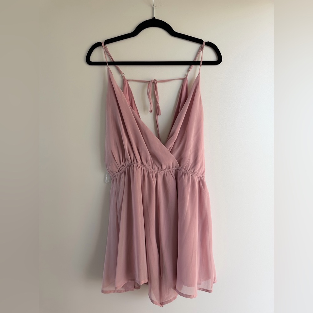 LULUS Flowy Mauve Romper